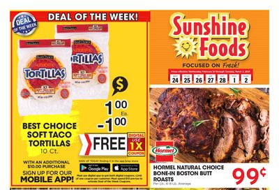 Sunshine Foods Weekly Ad Flyer February 24 to March 2, 2021