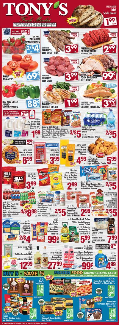 Tony's Fresh Market Weekly Ad Flyer February 24 to March 2, 2021