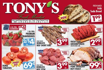 Tony's Fresh Market Weekly Ad Flyer February 24 to March 2, 2021