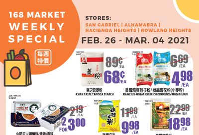 168 Market (CA) Weekly Ad Flyer February 26 to March 4, 2021