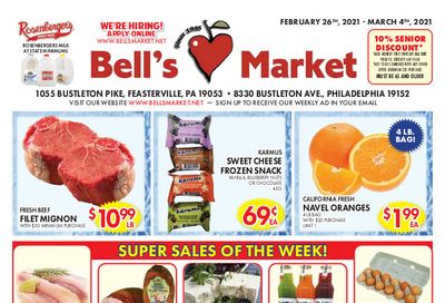 Bell's Market Weekly Ad Flyer February 26 to March 4, 2021