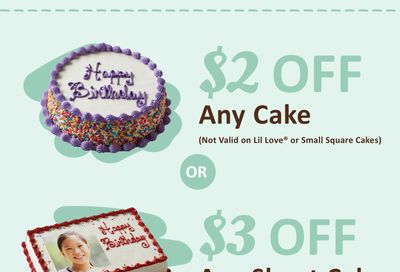 Through to March 11 Enjoy $2 Off a Carvel Cake or $3 Off a Carvel Sheet Cake with a New Coupon