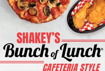 All You Can Eat Bunch of Lunch is Back at Shakey's Pizza From 11 to 2 PM Daily