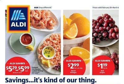 ALDI Weekly Ad Flyer February 28 to March 6 ALDI Weekly Ad Flyer February 28 to March 6