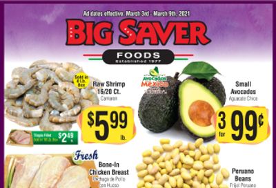 Big Saver Foods Weekly Ad Flyer March 3 to March 9, 2021