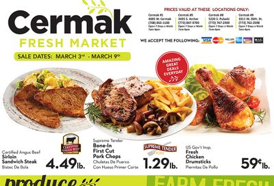 Cermak Fresh Market (IL) Weekly Ad Flyer March 3 to March 9, 2021