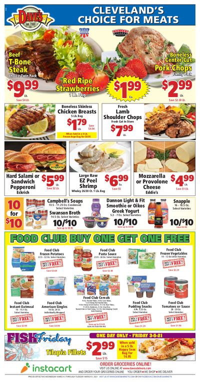 Dave's Markets Weekly Ad Flyer March 3 to March 9, 2021