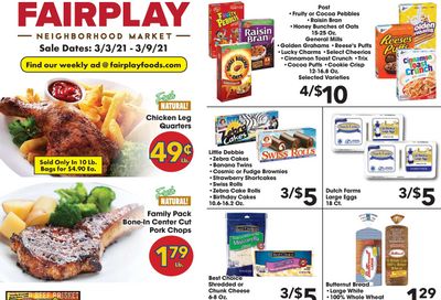 Fairplay Weekly Ad Flyer March 3 to March 9, 2021