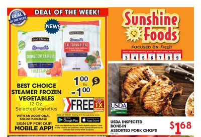 Sunshine Foods Weekly Ad Flyer March 3 to March 9, 2021 Sunshine Foods Weekly Ad Flyer March 3 to March 9, 2021