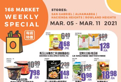 168 Market (CA) Weekly Ad Flyer March 5 to March 11, 2021