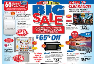 ABC Warehouse Weekly Ad Flyer March 7 to March 13, 2021