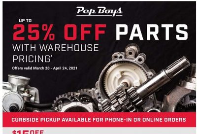 Pep Boys Weekly Ad Flyer March 28 to April 24
