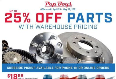 Pep Boys Weekly Ad Flyer April 25 to May 22