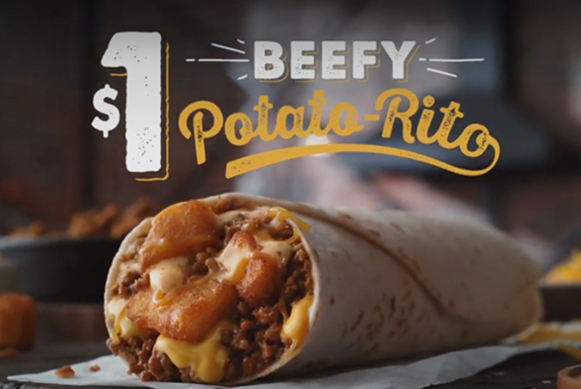Taco Bell’s The Beefy Potato-Rito For $1 Deal