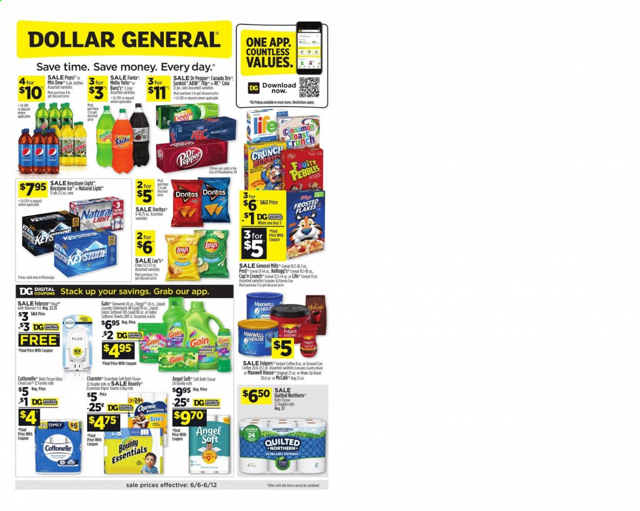 Dollar General (MS) Weekly Ad Flyer June 6 to June 12