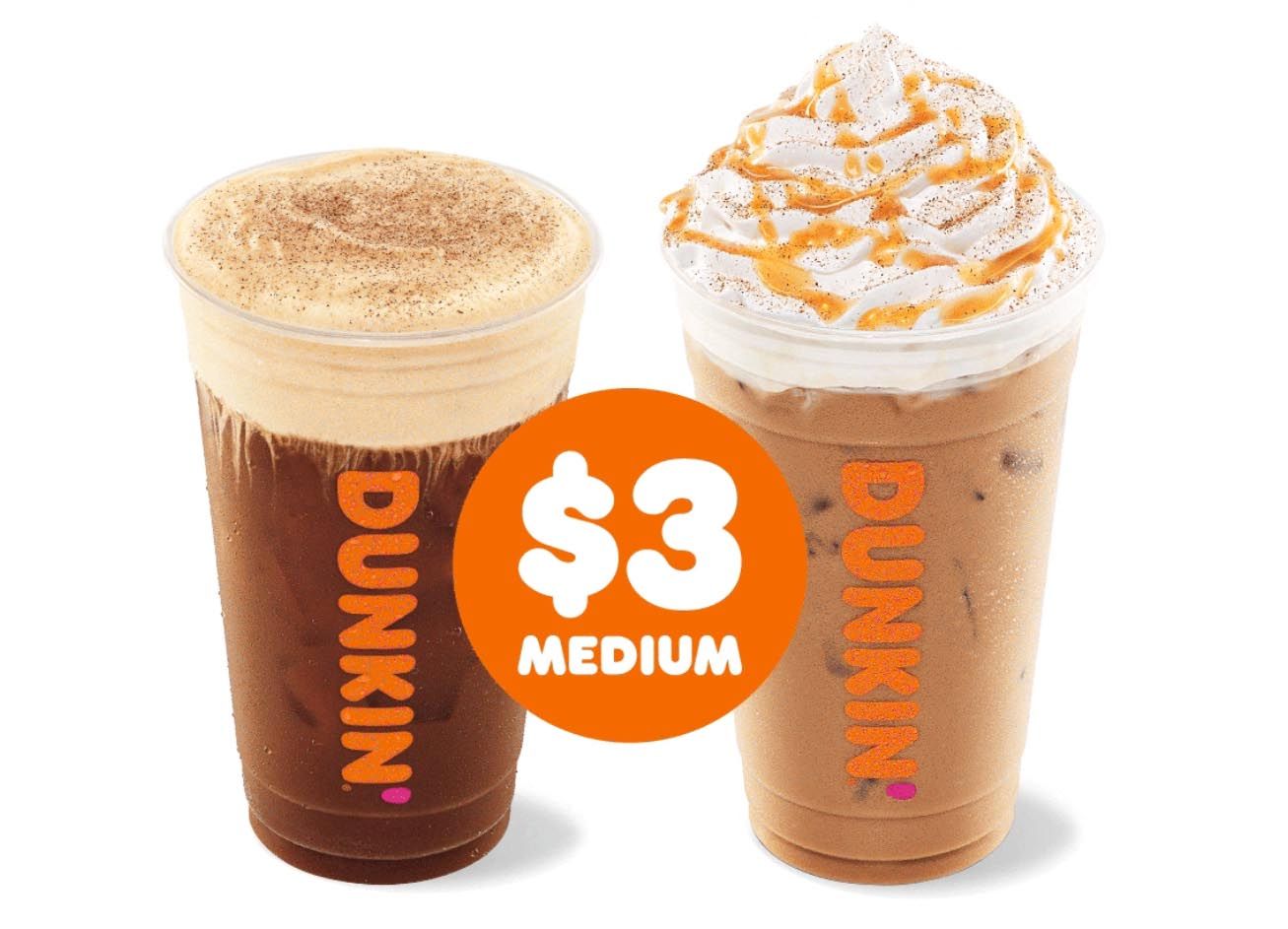 New Pumpkin Cream Cold Brew and Pumpkin Spice Signature Latte Now Available at Dunkin’ Donuts