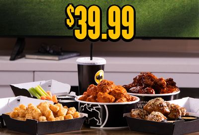 The $39.99 Online Only Tailgate Bundle Arrives at Buffalo Wild Wings for a Limited Time The $39.99 Online Only Tailgate Bundle Arrives at Buffalo Wild Wings for a Limited Time