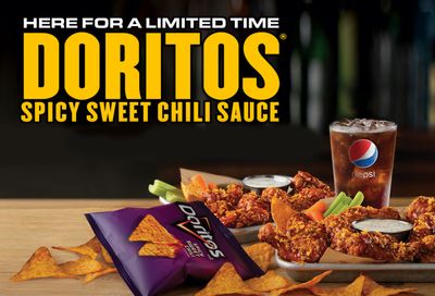 New Limited Run Doritos Spicy Sweet Chili Sauce Chicken Wings Land at Buffalo Wild Wings