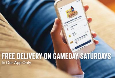 Jersey Mike’s Subs is Offering Free Delivery with In-app Orders on Gameday Saturdays for a Limited Time