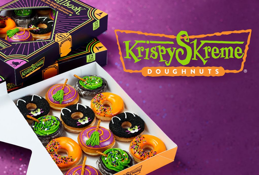 Spooky Krispy “Skreme” Doughnuts Are Now Available at Krispy Kreme Through to Halloween
