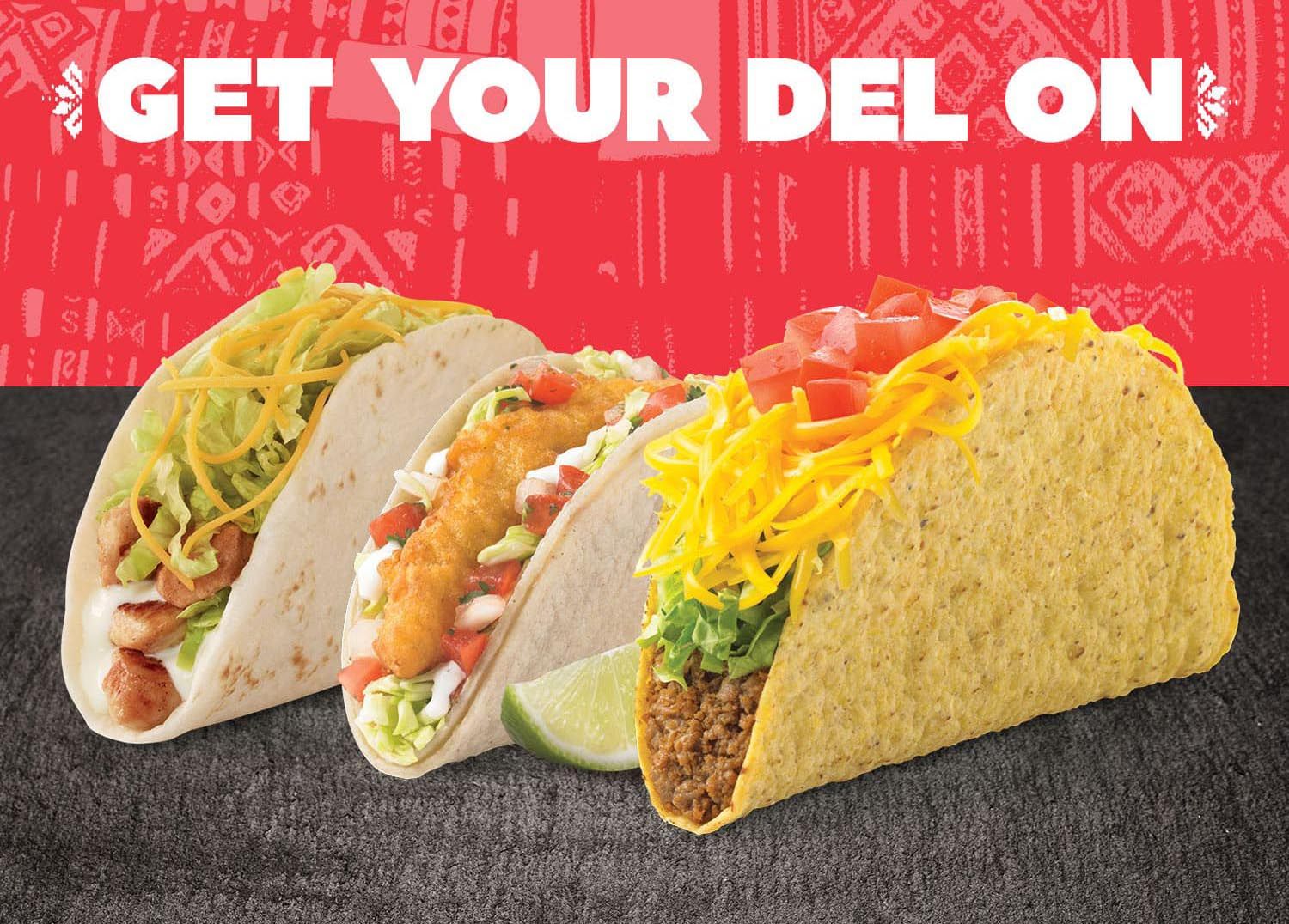 Del Yeah! Rewards Members Get Free Delivery on $15+ In-app or Online Orders Every Friday Through Sunday in November at Del Taco 