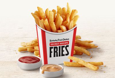 Get a Free Large Order of Fries When You Newly Download the KFC App and Make a $5 Purchase In-app or Online Get a Free Large Order of Fries When You Newly Download the KFC App and Make a $5 Purchase In-app or Online