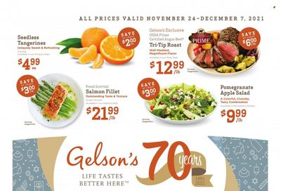 Gelson's (CA) Weekly Ad Flyer November 24 to December 1