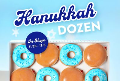 Hanukkah Dozen Now Available at Select Krispy Kreme Shops for a Limited Time
