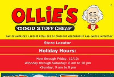 Ollie's Bargain Outlet Weekly Ad Flyer December 7 to December 14