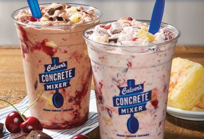 Culver’s Launches the Decadent New Cherry Chip Butter Cake Concrete Mixer 