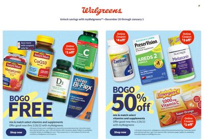 Walgreens Weekly Ad Flyer December 22 to December 29