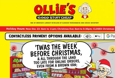Ollie's Bargain Outlet Weekly Ad Flyer December 22 to December 29