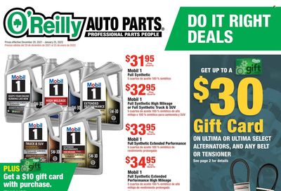 O'Reilly Auto Parts Weekly Ad Flyer December 29 to January 5