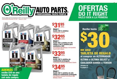 O'Reilly Auto Parts Weekly Ad Flyer December 29 to January 5 O'Reilly Auto Parts Weekly Ad Flyer December 29 to January 5