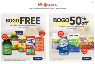 Walgreens Weekly Ad Flyer January 2 to January 9