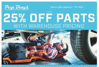 Pep Boys Weekly Ad Flyer January 5 to January 12