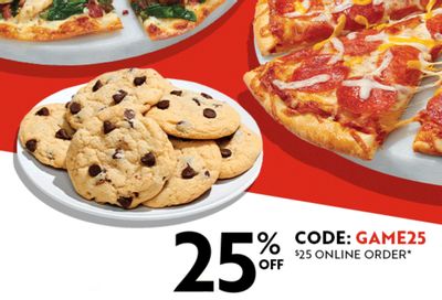 January 23 Only: Save 25% Off a $25+ Online Order at Papa Murphy’s Take ’N’ Bake Pizza