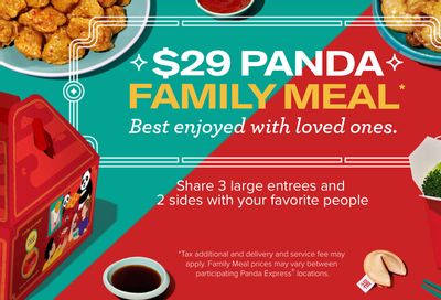 The Popular $29+ Panda Family Meal Lands at Panda Express for a Limited Time