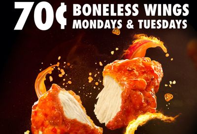 Save with Wingstop’s $0.70 Boneless Chicken Wings Deal on Mondays and Tuesdays 