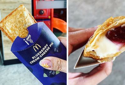 McDonald’s Heralds the Limited Time Return of their Sweet Blueberry and Creme Pie