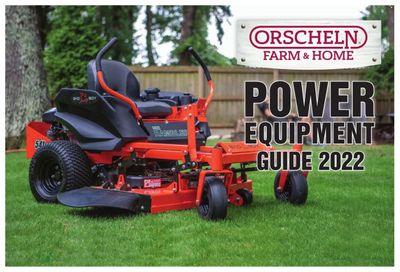 Orscheln Farm and Home (IA, IN, KS, MO, NE, OK) Power Equipment Guide Weekly Ad Flyer Specials January 28 to January 1, 2023