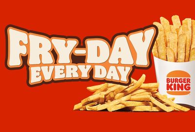 Enjoy a Free Medium Fries with a $1+ In-app or Online Pickup Order at Burger King 