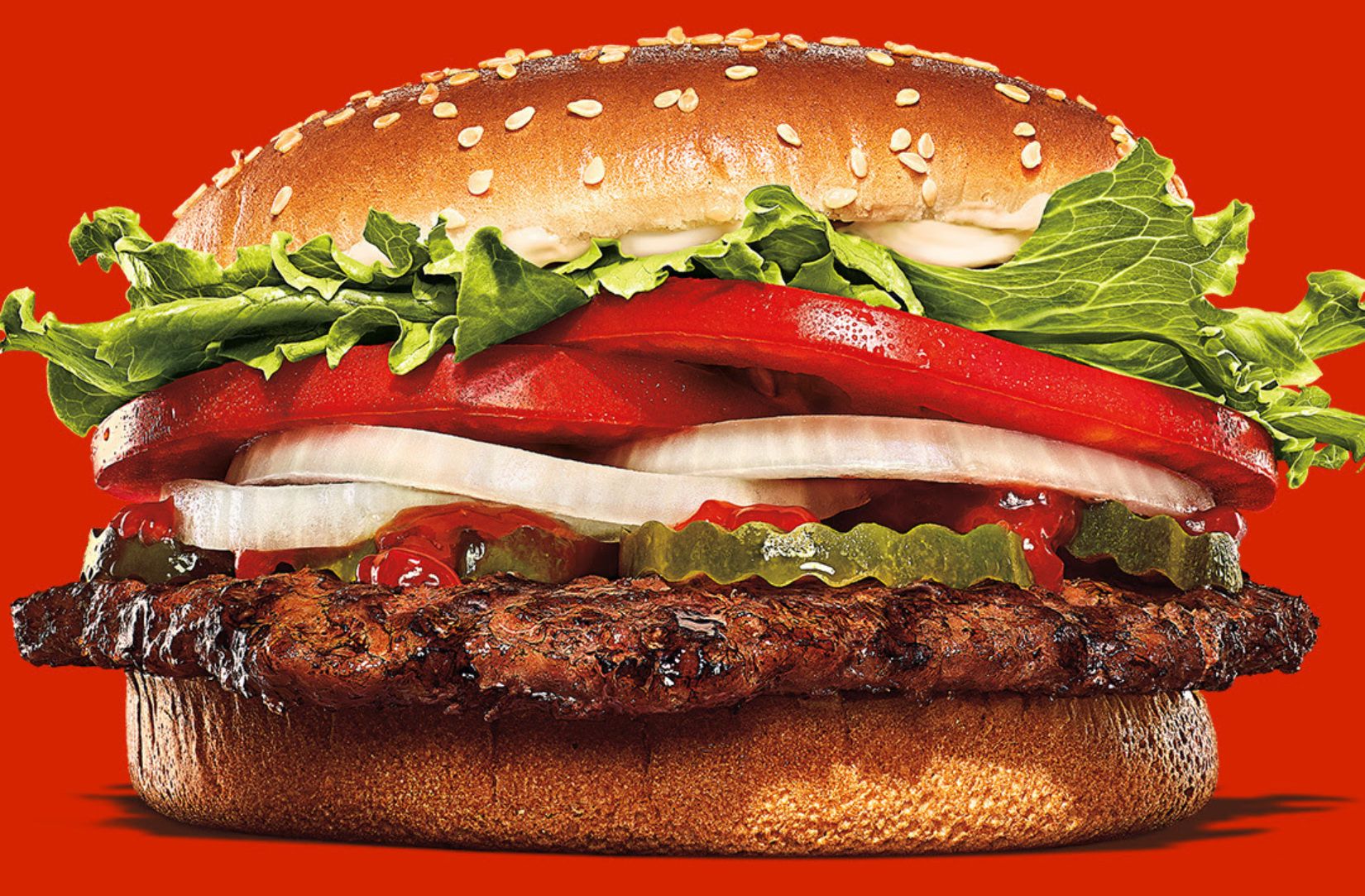 Enjoy a $3 Whopper or Impossible Whopper on Whopper Wednesday at Burger King with an In-app or Online Order