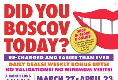 Boscov's (CT, DE, MD, NJ, NY, PA) Weekly Ad Flyer March 31 to April 7