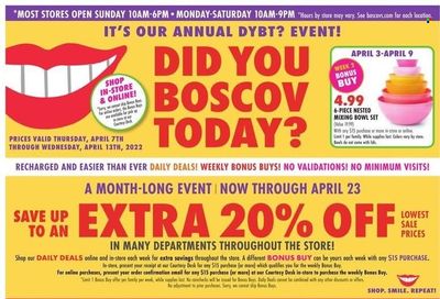 Boscov's (CT, DE, MD, NJ, NY, PA) Weekly Ad Flyer April 7 to April 14