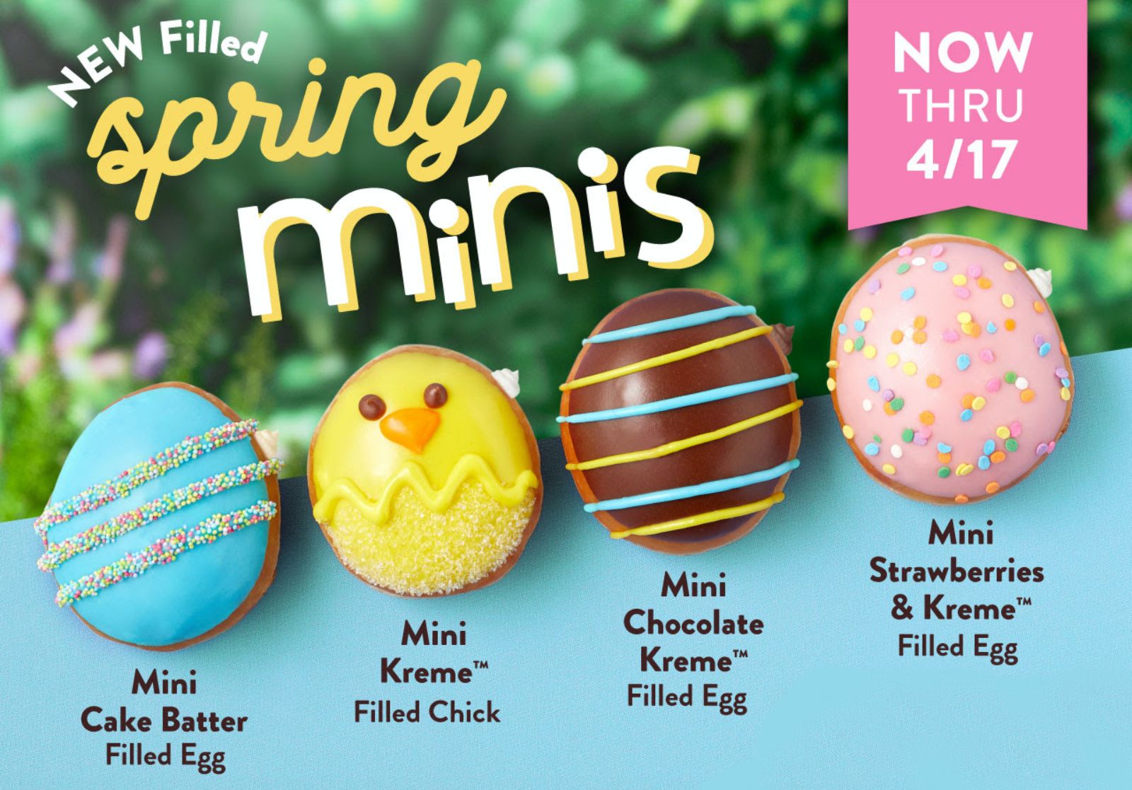 Spring Has Arrived at Krispy Kreme with their New Spring Mini Doughnuts
