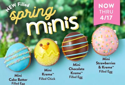 Spring Has Arrived at Krispy Kreme with their New Spring Mini Doughnuts