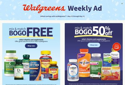 Walgreens Weekly Ad Flyer May 11 to May 18