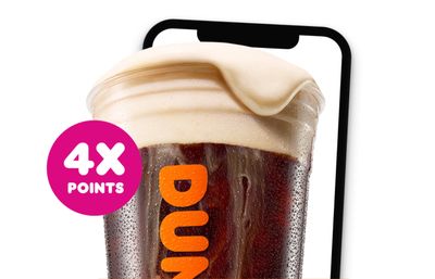 DD Perks Members Will Collect 4X the Points on a Salted Caramel Cold Foam Purchase Through to May 13 at Dunkin' Donuts
