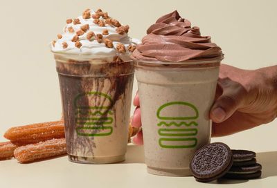 Shake Shack Premiers the Decadent New Oreo Funnel Cake Shake and Chocolate Churro Shake